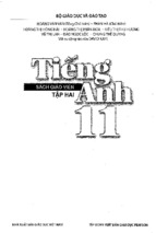 Sách giáo viên tiếng anh thí điểm lớp 11 tập 2