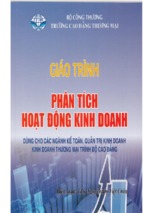 giáo trình phân tích hoạt động kinh doanh