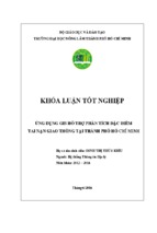 ứng dụng gis hỗ trợ phân tích đặc điểm tai nạn giao thông tại thành phố hồ chí minh