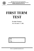 First term test