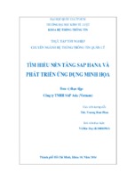 tìm hiểu nền tảng sap hana và phát triển ứng dụng minh họa 