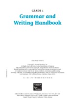 Ebook grammar and writing handbook grade 1