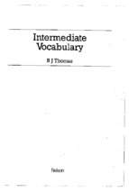 Intermediate vocabulary by bj thomas