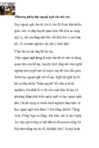 Phương pháp học ngoại ngữ cho trẻ em dạy ngoại ngữ cho trẻ em là vấn đề
