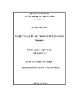 Nghệ thuật tự sự trong truyện ngắn tô hoài