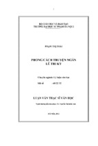 Phong cách truyện ngắn lê tri kỷ