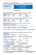 15 đề thi thử thpt quốc gia môn tiếng anh năm 2017 của các trường trên cả nước có đáp án chi tiết từng câu