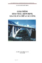 Giáo trình khai thác kiểm định gia cố sửa chữa cầu cống