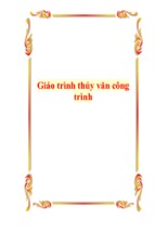 Giáo trình thủy văn công trình