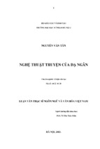 Nghệ thuật truyện dạ ngân