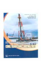 Kỹ thuật thi công công trình cảng đường thủy