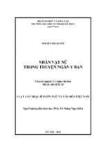 Nhân vật nữ trong truyện ngắn y ban