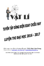 Tuyển tập dòng điện xoay chiều 2016 và 2017