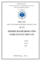 Tìm hiểu bao bì trong công nghệ sản xuất thủy sản