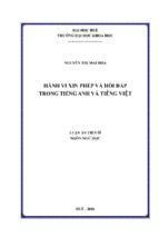 Hành vi xin phép và hồi đáp trong tiếng anh và tiếng việt