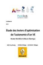 étude des leviers d'optimisation de l'autonomie d'un ve