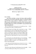 Câu hỏi đáp án phỏng vấn đặc cách xét tuyển viên chức vào các trường mầm non phần 2