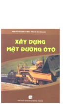 Xây dựng mặt đường ôtô -  nguyễn quang chiêu