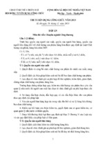 đề thi đáp án phần viết chuyên ngành công thương thi tuyển công chức