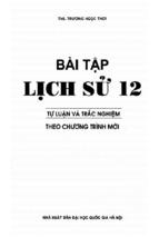 Bài tập trắc nghiệm lịch sử 12 ôn thi thpt quốc gia có đáp án