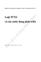 Tài liệu Luật WTO và các nước đang phát triển