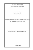 Tìm hiểu phương pháp xử lý tìm kiếm theo ký tự đại diện của lucene