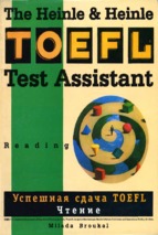 The heinle and heinle toefl test assistant reading