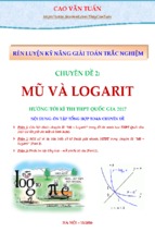 15 [cao tuấn] ôn tập   chuyên đề 2 mũ   logarit