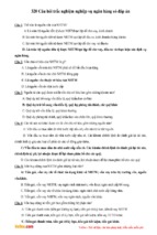 320 câu hỏi trắc nghiệm nghiệp vụ ngân hàng có đáp án