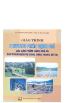 Giáo trình phương pháp định giá các sản phẩm hàng hóa và sản phẩm dịch vụ công cộng trong đô thị