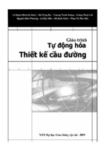 Giáo trình tự động hóa thiết kế cầu đường