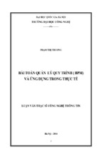 [full] bài toán quản lý quy trình (bpm) và ứng dụng trong thực tế