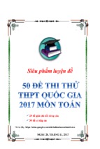 (HOT) SIÊU LUYỆN 50 ĐỀ THI THỬ MÔN TOÁN THPT QUỐC GIA 2017 