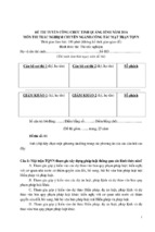 Bộ đề thi viết và trắc nghiệm nghiệp vụ chuyên ngành công tác mặt trận tổ quốc năm 2016