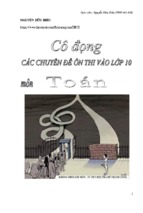 Cô đọng các chuyên đề ôn thi vào lớp 10 môn toán