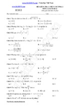 15 đề trắc nghiệm 1 tiết mũ logarit 