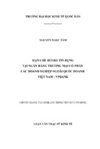 Hạn chế rủi ro tín dụng tại ngân hàng thương mại cổ phần các doanh nghiệp ngoài quốc doanh việt nam   vpbank