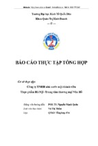 Báo cáo thực tập tổng hợp tại công ty tnhh nhà nước một thành viên thực phẩm hà nội  trung tâm thương mại vân hồ