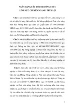 Ngân hàng câu hỏi thi công chức lĩnh vực chuyên ngành thủy lợi