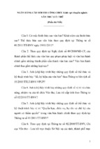 Ngân hàng câu hỏi thi công chưc lĩnh vực chuyên ngành văn thư lưu trữ (phần thi viết)