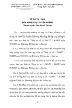 đề thi tự luận môn nghiệp vụ chuyên ngành chuyên ngành giáo dục và đào tạo