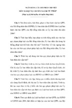 Ngân hàng câu hỏi phần thi viết môn nghiệp vụ chuyên ngành tư pháp (phục vụ kỳ thi tuyển, xét tuyển công chức)