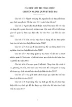 Câu hỏi viết thi công chức chuyên ngành quản lý đất đai