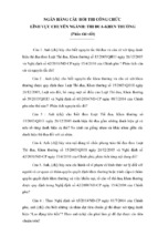 Ngân hàng câu hỏi thi công chức lĩnh vực chuyên ngành thi đua khen thưởng (phần thi viết)