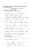 Tổng hợp bộ đề sắp xếp và điền từ ioe lớp 5