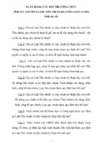 Ngân hàng câu hỏi thi công chức lĩnh vực chuyên ngành tiêu chuẩn đo lường chất lượng (phần thi viết)