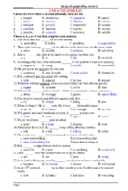 Bài tập trắc nghiệm tiếng anh 12 theo từng unit kèm đáp án