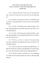 Ngân hàng câu hỏi thi công chức lĩnh vực chuyên ngành công nghệ thông tin (phần thi viết)