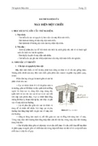 Thí nghiệm máy điện một chiều