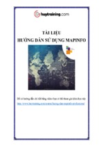 TÀI LIỆU HƯỚNG DẪN SỬ DỤNG MAPINFO